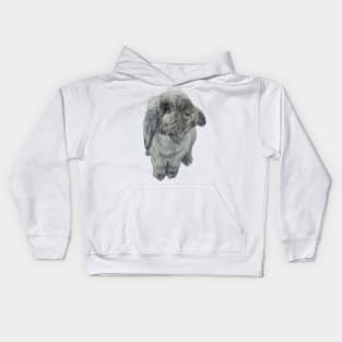 Snoopy the mini lop bunny! Kids Hoodie